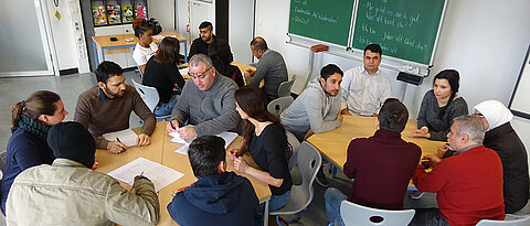 Hier wird vor allem Deutsch gelernt: Einblick in die Würzburger UNI-Schule.