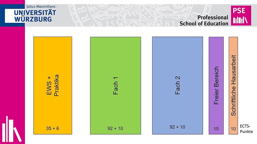 grafische Darstellung des Studiengangs, dient der Visualiserung des folgenden Textes