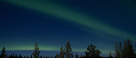 Nordlichter über der schwedischen Stadt Kiruna. (Foto: Team RaCos)
