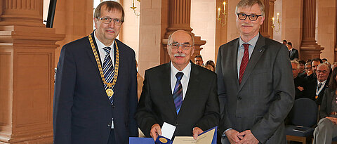 Alfred Forchel, Helmuth Schulze-Fielitz und Uwe Klug (v.l.). (Foto: Rudi Merkl)