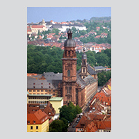 Neubaukirche der Universität Würzburg, früher Universitätskirche, jetzt als Festsaal genutzt. Foto: Robert Emmerich, 2003 oder älter