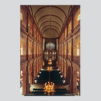 Neubaukirche Würzburg. Früher Universitätskirche, heute als Festsaal der Universität genutzt. Foto: Hans Heer, Volksblatt, Datum unbekannt